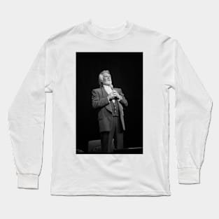 Kenny Rogers BW Photograph Long Sleeve T-Shirt